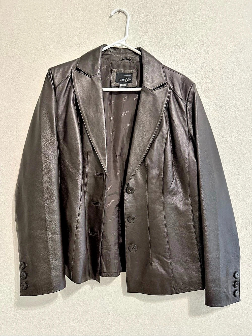 easth 5th Women's Brown Leather Jacket Like New